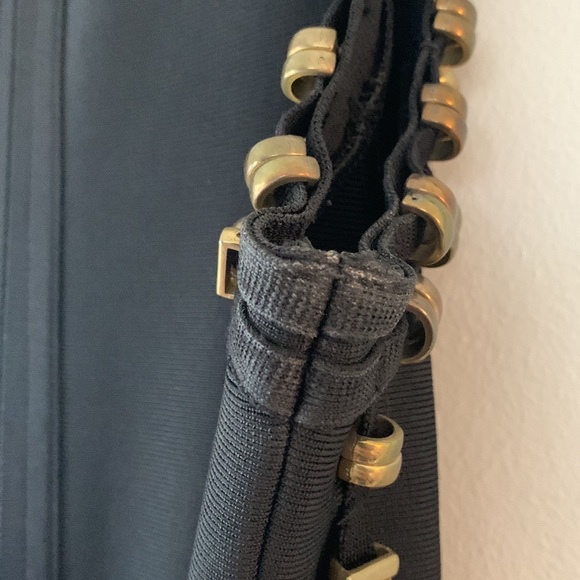 Bandage Midi Dress with Gold Detail - Picture 11 of 11